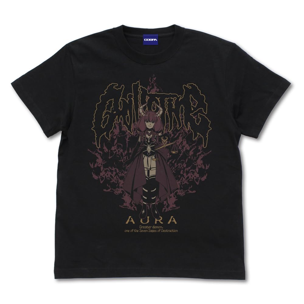 COSPA Sou-sou no Friren Aura T-Shirt Size L Black