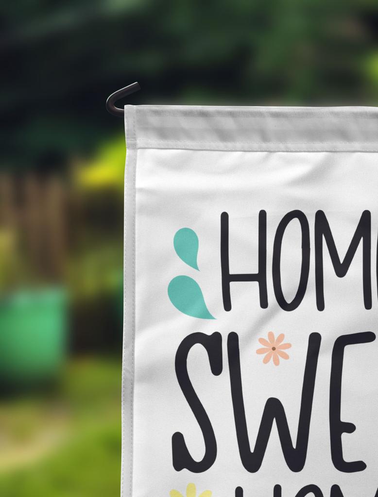 Printtoo Tan Home Sweet Home Garden Summer Camping  Flags  For Campers Double Sided  Flag Outdoor Garden