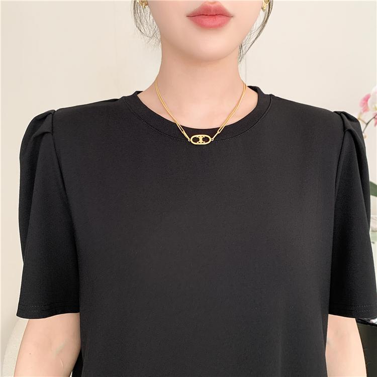 DIMANAF Dámské 2025 Nadměrné velikosti Nové Letní šaty Košilové šaty Krajkové Základní Dlouhé Plisované Volné šaty Maxi