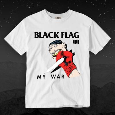 Black Flag My War T-Shirt, Punk Band Merch Comfort Colors T-Shirt