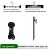 Heavy-Duty Steel Ground Stakes for Camping, Tent, Snow, Beach, Canopy, and Grass