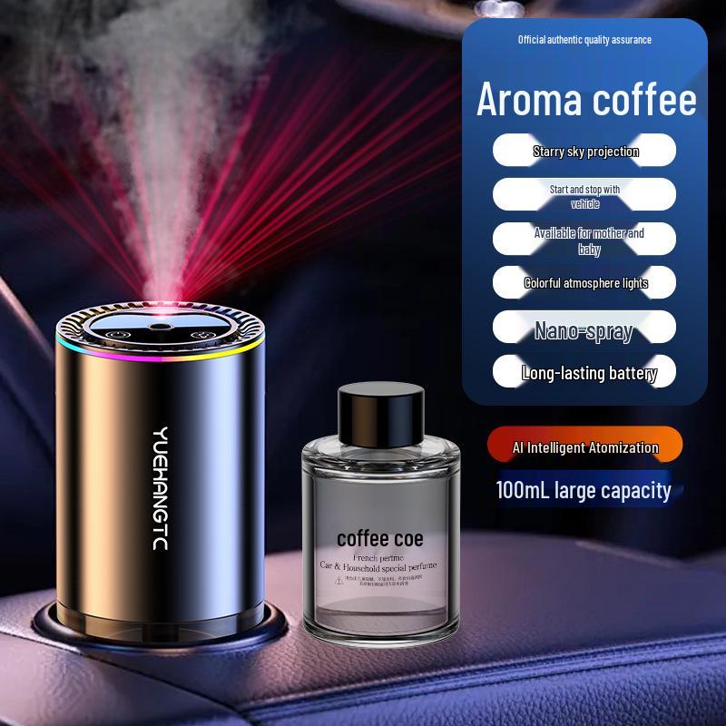 Starry Sky Car Odor Eliminator: Smart Sound-Activated Aroma Diffuser with Ambient Light