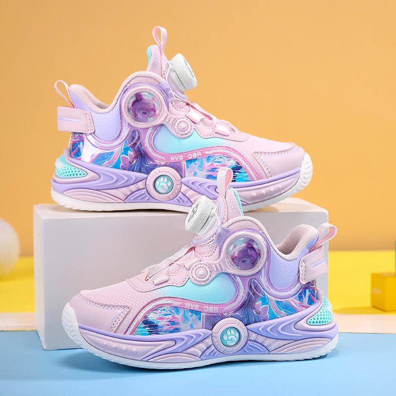 Girls' Basketball & Running Shoes - Non-slip, Shock-Absorbing, Trendy Autumn Trainers