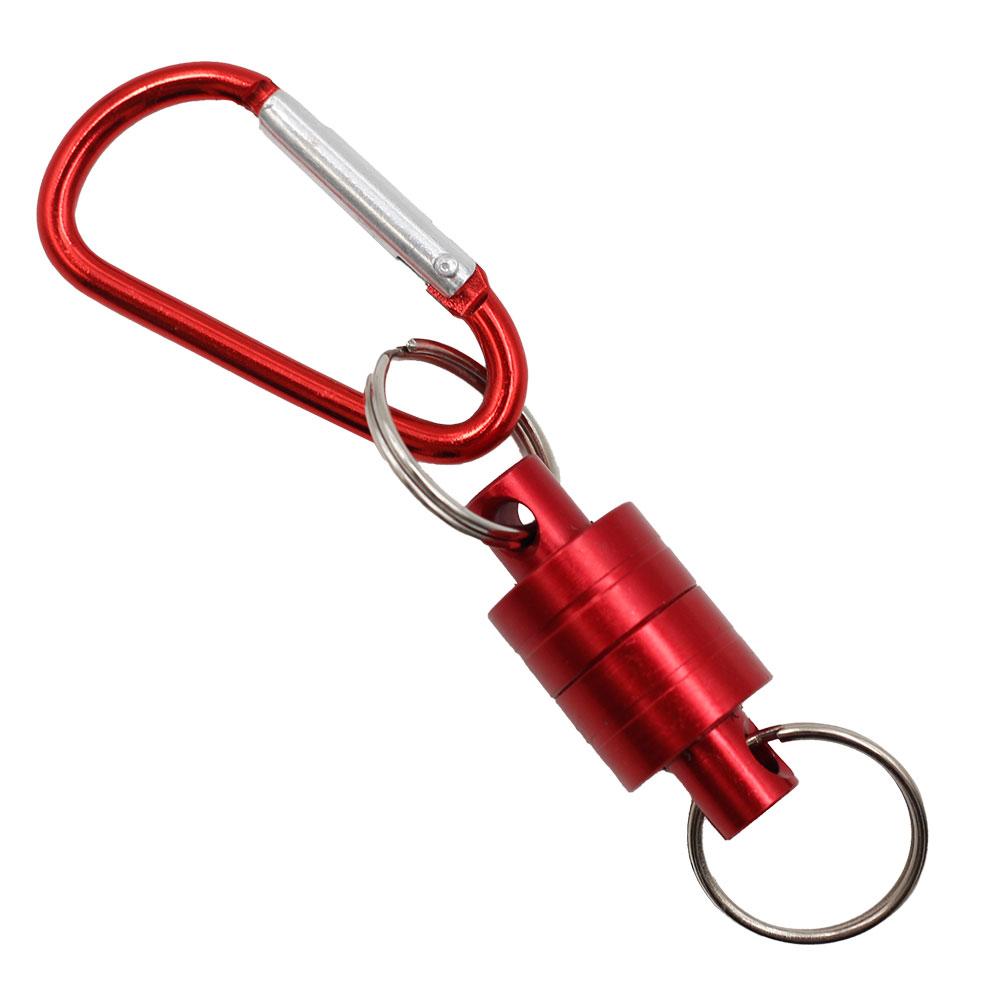 1PC Portable Red Key Magnetic Buckle Outdoor Fishing and Mountaineering Magnetic Buckle Tool Accessories