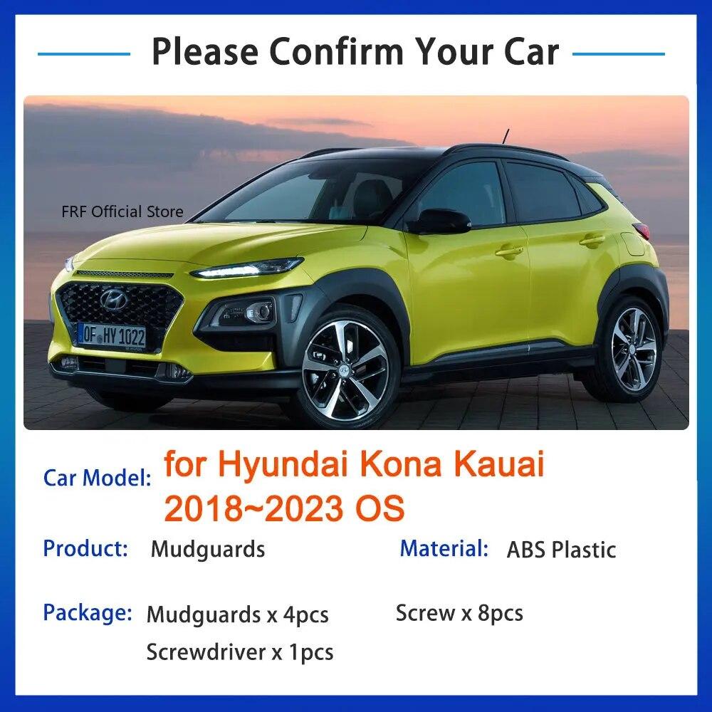 For Hyundai Kona Kauai 2018   OS Auto Mud Flap Splash MudGuards Front Rear Wheel Parts Fender Guard 4PCS Car Accessories