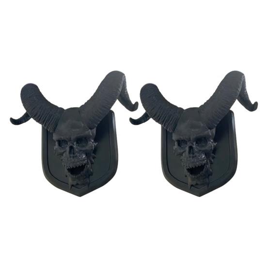 

2 шт. RAM 1500 значок с изображением черепа на капоте для моделей 4-го и 5-го поколений, смелый автомобильный аксессуар с логотипом для грузовиков RAM