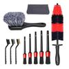 11Pcs Car Detailing Brushes Set for Wheel Cleaning Wheel Brush Car Cleaner Kit Cleaning Tool for Dust Removers Dirty Tyre