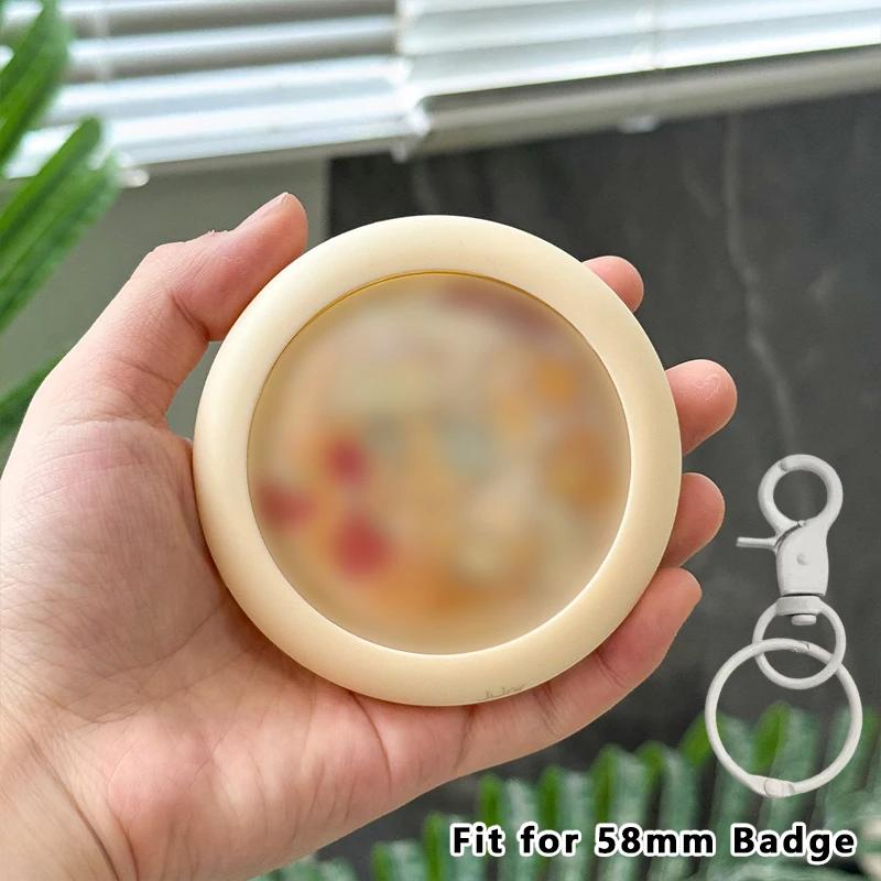 

Baji Protector Case 58mm/75mm Anime Badge Holder Itabag Decoration Accessory Pin Display Cover with Keychain Anime Peripheral