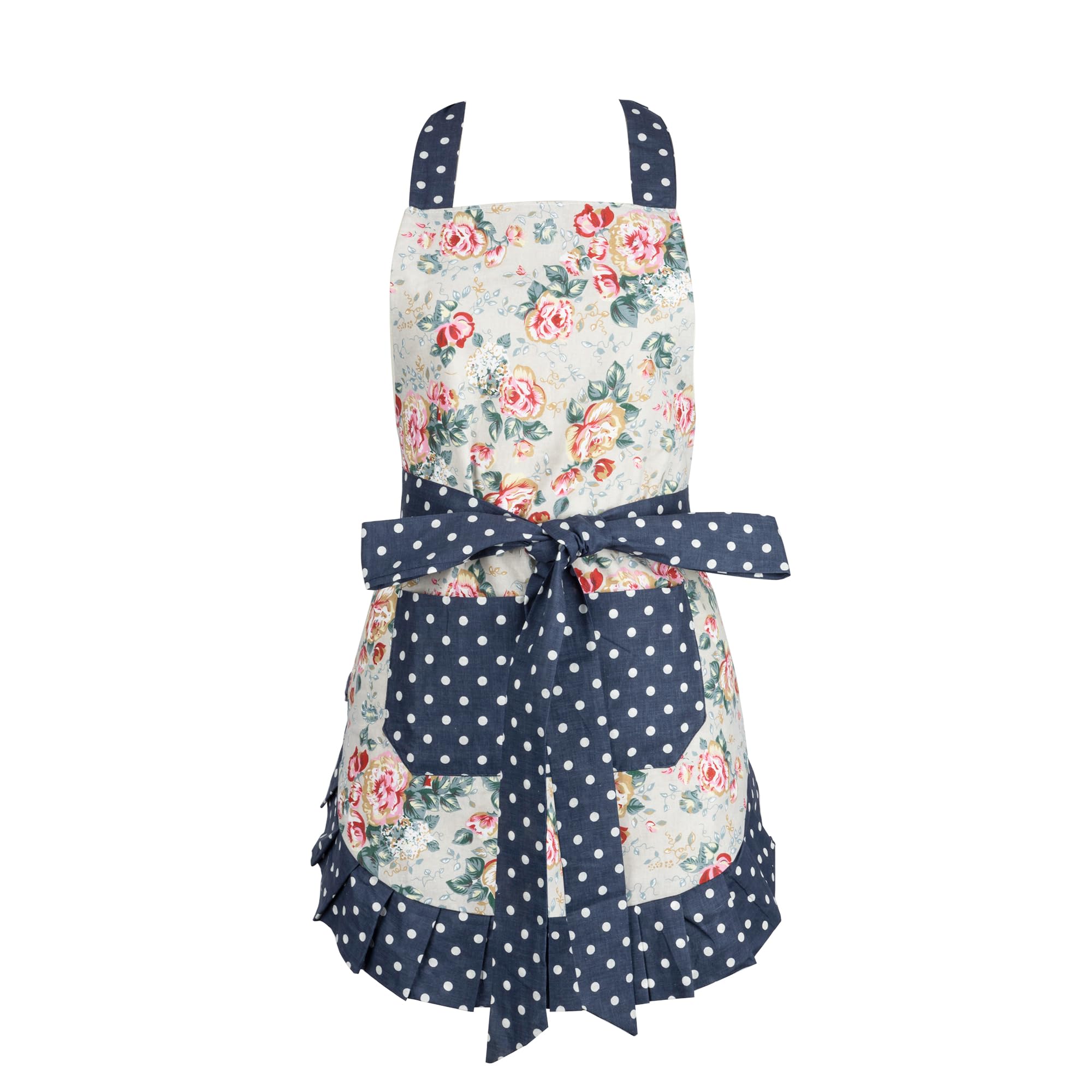 

Retro Floral Apron for Moms and Cute Apron for Polka Dot for Home for Cooking and Gray [NEOVIVA] Kathy] Kids, Dress-style Women, Pattern, Use, серый