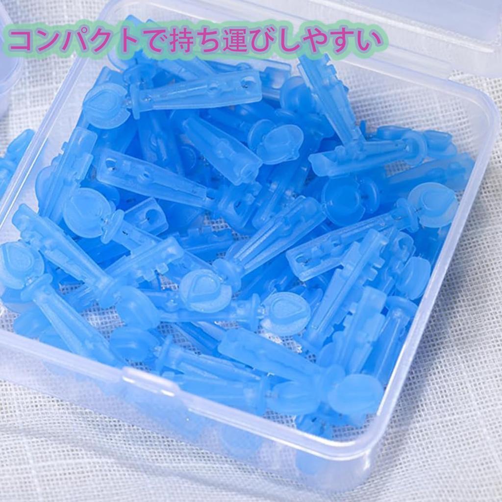 Roczential 100 Blackhead Removal Acne Pore ABS Easy To Disposable Beauty Tool Tools, Needles, Care, Material, Use, Portable, (Blue)