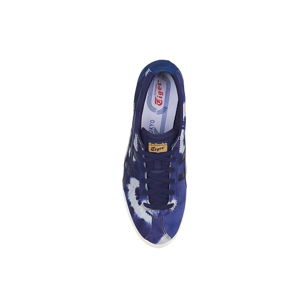 ONITSUKA TIGER Delegation Synthetic Leather Printed Wraparound Non-Slip Low-Top Sneakers Unisex Sneakers Blue D7N0L-4949