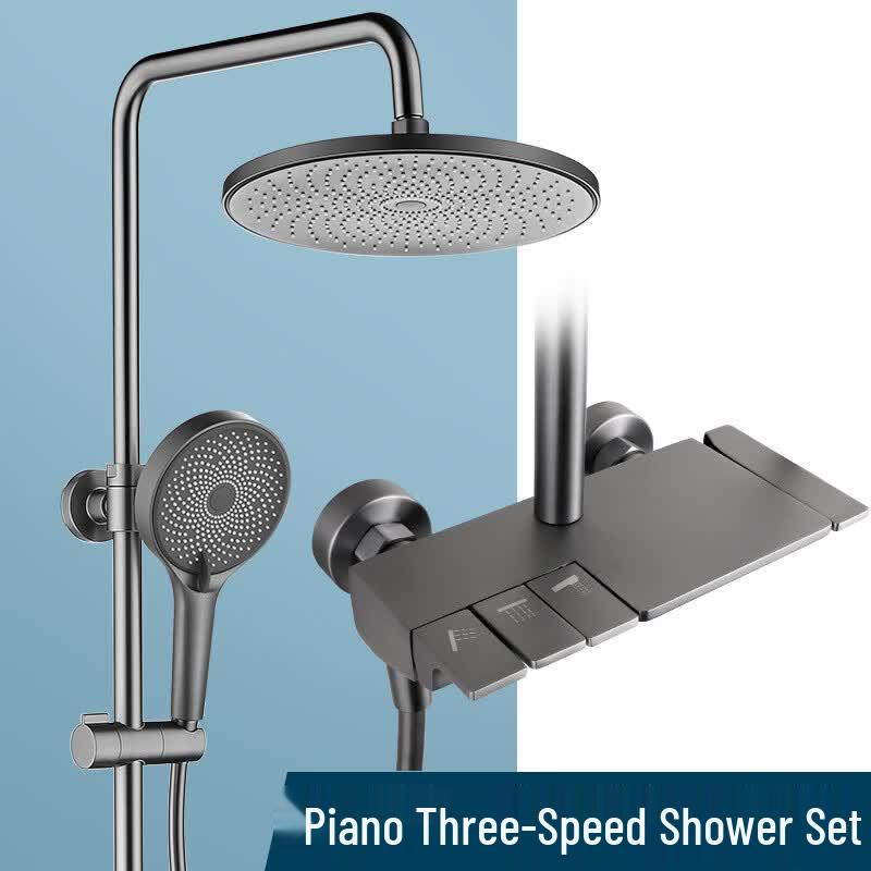TLXT Piano Three-Speed Wall-Mounted Shower Set