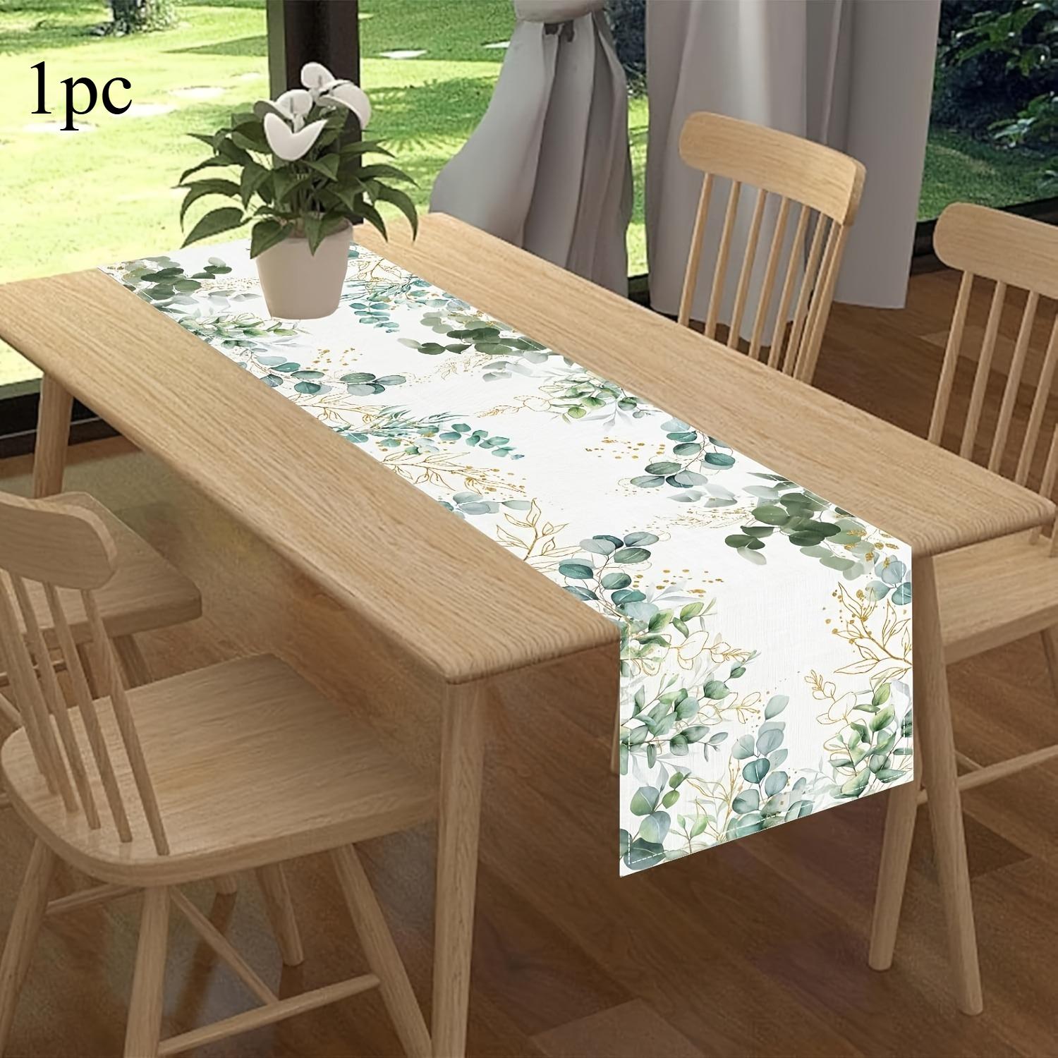 

Summer Floral Pattern Tablecloth Boho Chic Wildflower Table Runner Polyester Tablecloth Office Home Party Decor 33.02 X 182.88cm