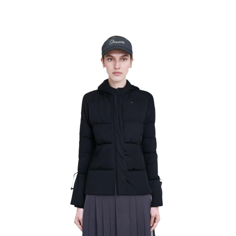 adidas Originals Winter Casual Solid Color Hooded Down Jacket Women Outerwear Black GU1782