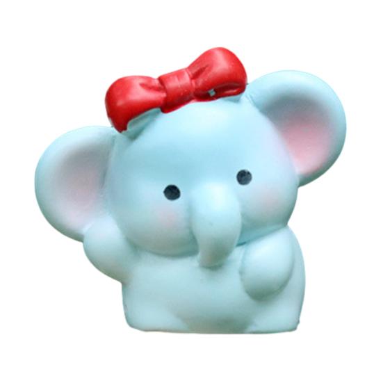 

Mini Elephant Figurines Miniature Resin Fairy Garden Elephant Models Micro Moss Landscape DIY Terrarium Crafts for Dollhouse Aquarium Decor D