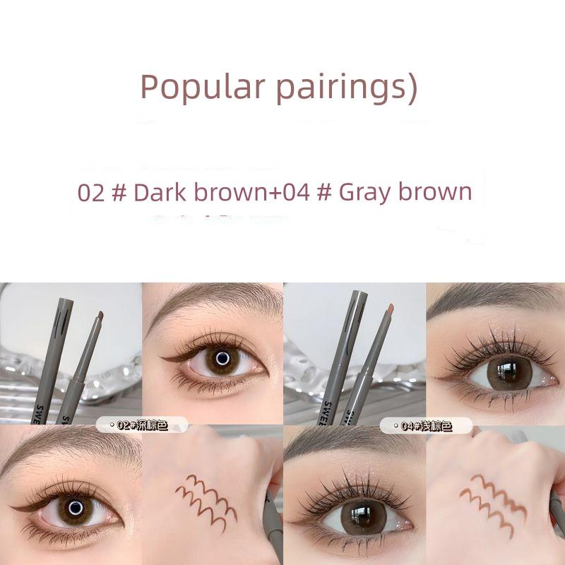 Smooth Color Rendering! Ultra-Fine Blade Head Eyeliner Glue Pen Not Smudge Waterproof Sweat-Proof Durable Newbie Beginner