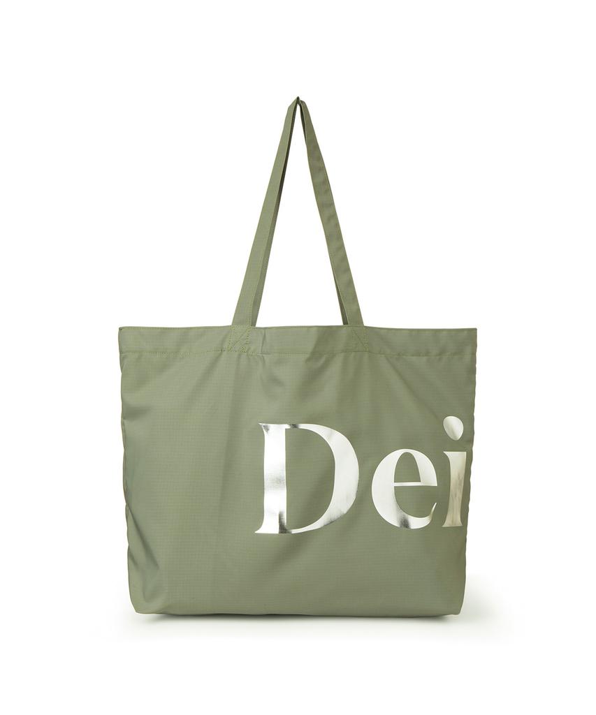 Deinet Point Logo Shoulder Big Bag In Khaki