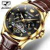 JINSHIDUN New Business and Leisure Men's Watch Tusso Multi -function Fully Automatic Mechanical Complex High -end Watch High -end Watch