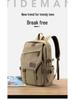 Large Vintage Canvas Backpack for Students - Unisex, Junior to High School