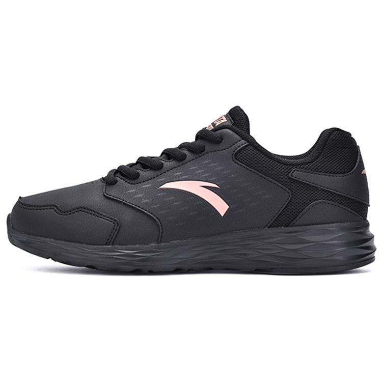 New Anta Cushioned Slip Resistant Abrasion Resistant Low Top Casual Running Shoes Women's Black Pink 922355592-1