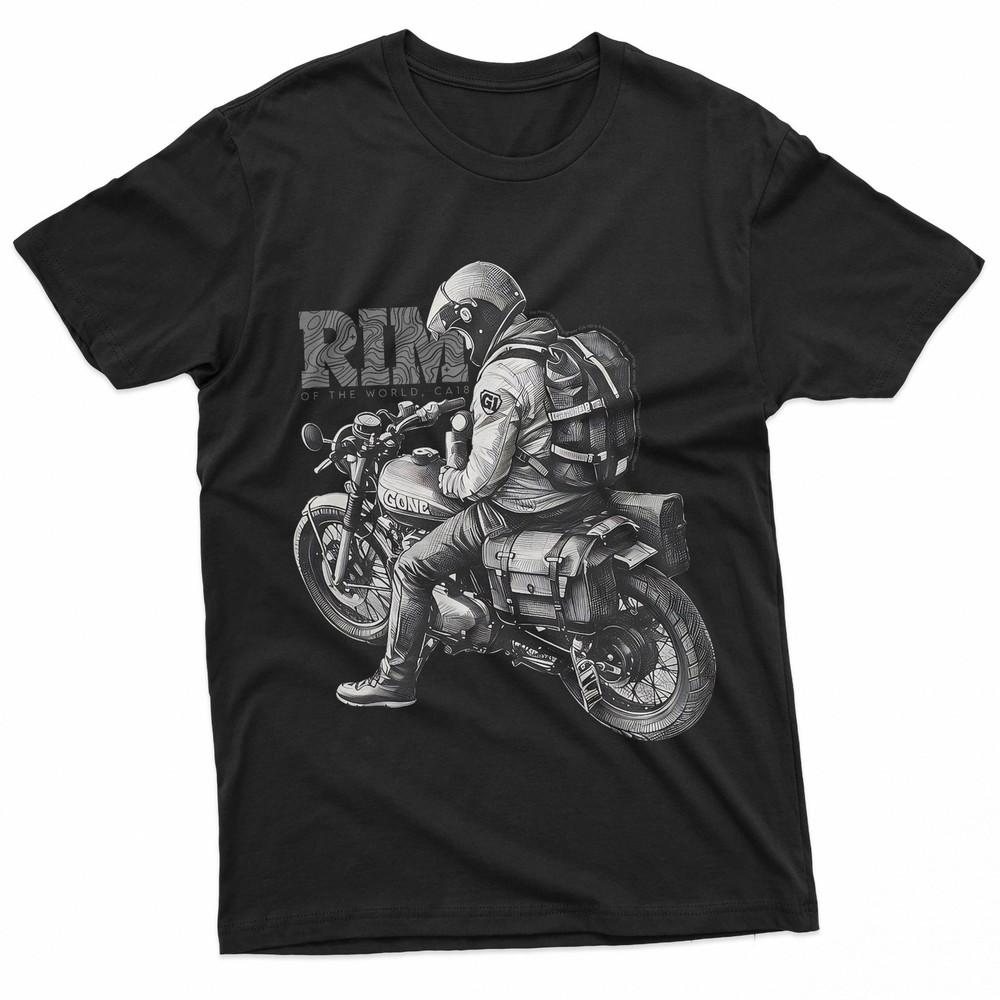 

Rim of the World Solo Motorcycle Travel amp; Adventure TShirt Unisex T-Shirt XXXXL