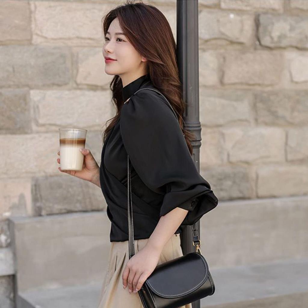 Bearneko Women's Genuine Leather Smartphone Pouch Shoulder Bag, Wallet Shoulder Bag, Small, Lightweight, Waterproof, Crossbody Bag, Fashionable Gift
