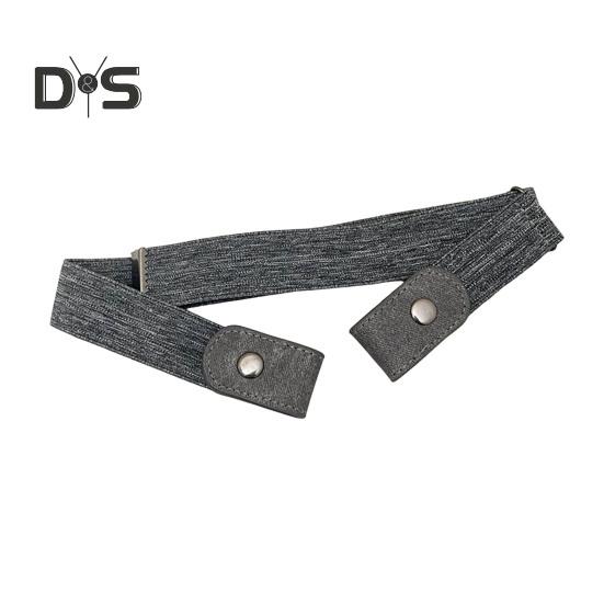 Lazy Belt Comfortable Elastic Design Faux Leather Waistband Adjustable Fit Invisible Jeans Belt Daily Wear