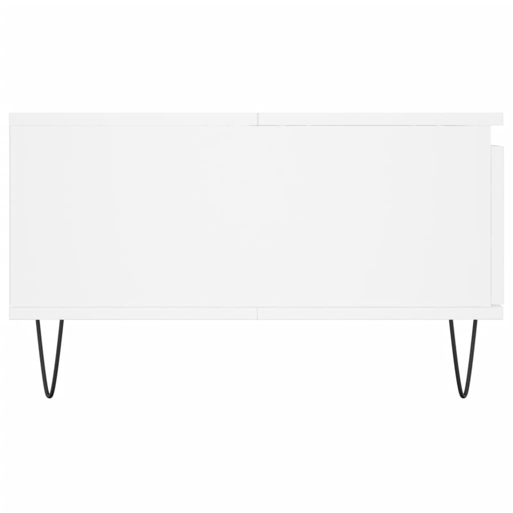  Coffee Table, White, 90x60x35 Cm, Wood-based Material