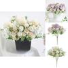 Dendranthema Morifolium Rose Wedding Decor Artificial Rose Bouquet For Photography And Home Celebration