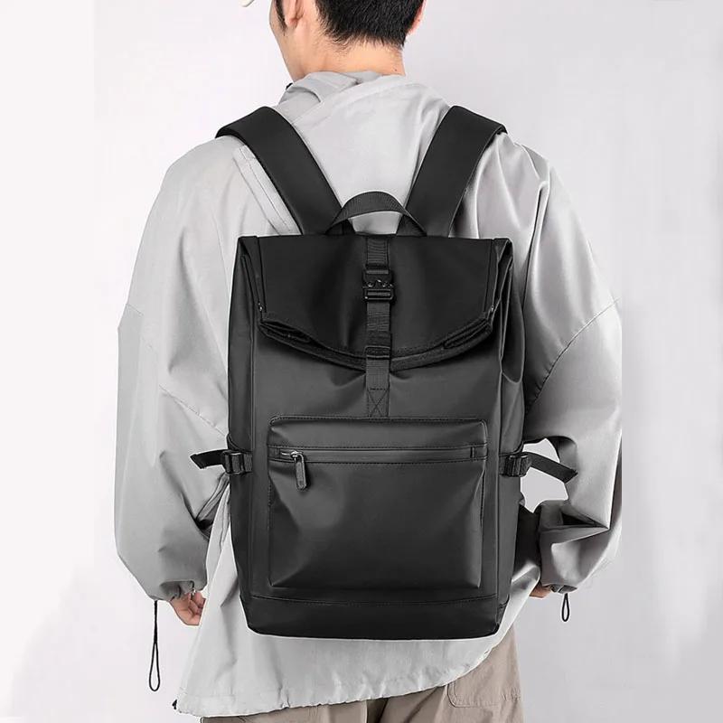 Men'S Senior Sense Of Business Backpack Large Capacity Laptop Backpack Fashion Lightweight Travel Sport Rucksack Computer Bag