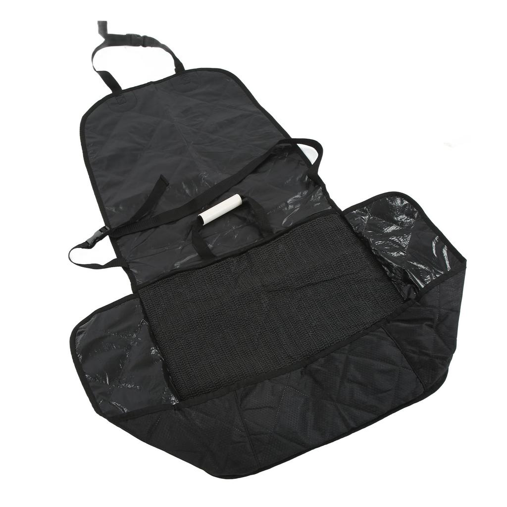 Car Seat Cover Waterproof Scratchproof Against Dirt Front Seat Pet Cover with Strap Buckle for Automotive