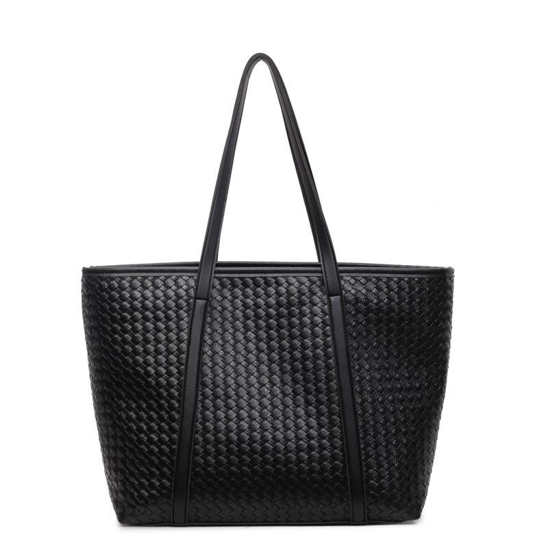 Simple, Fashionable, Retro Woven Pattern Large-capacity Casual Tote Underarm Single-shoulder Bag