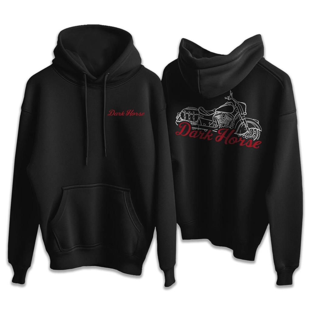 Motorcycle Hoodie for Indian Vintage Dark Horse - Sweatshirt for Vintage Bikers