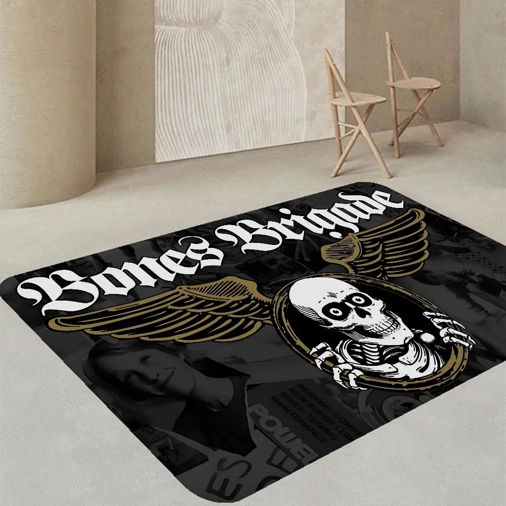 Powell P-Peralta Skateboard Bath Mat Non-Slip Laundry Room Rug Decor for Bathroom Balcony Living Room Toilet