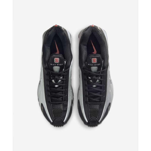 Nike Scarpe da ginnastica da uomo Shox R4 OG Orange Twist Argento Nero Metallico-Argento HQ1988-002
