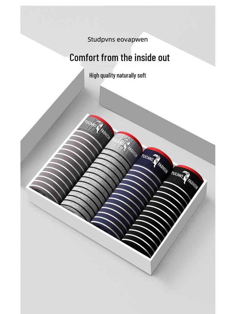 Luksusowe bawełniane bokserki męskie Woodpecker - Kolekcja Jesień 2025, Oddychające i wygodne