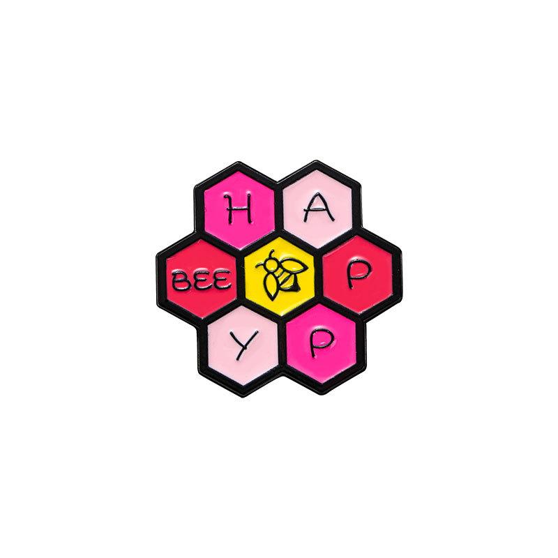 Brooch Cartoon Cute Chemical Molecular Alphabet Element Styling Backpack Ornament
