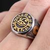 Fashion Vintage Egyptian Eye of Horus Ring for Men Women Punk Stainless Steel Cross Amulet Rings Jewelry Gifts Dropshipping