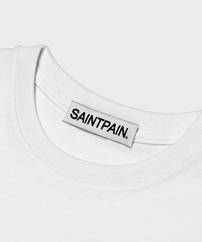 SAINTPAIN Sp Collage Crop Short Sleeve Tee White