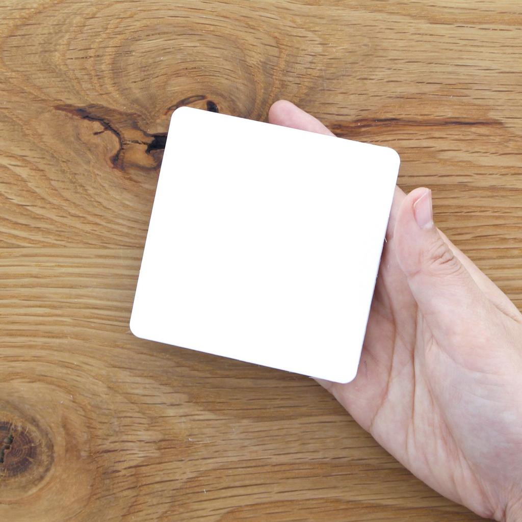 Daikoku Industrial Coasters, White, 8.5 x 8.5 cm, Plain, Square, 3362316, Pack of 100