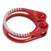 Bike Seat Post Clamp Aluminum Alloy Adjustable Bicycle Seatpost Lock Clamp Quick Release for Replacement Red 34.9mm