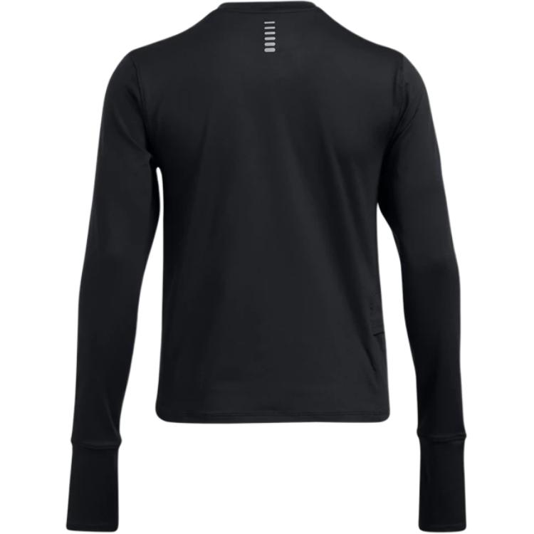 Under Armour Launch Pro Comfortable Versatile Crew Neck Pullover Long Sleeve T-Shirt Women T-Shirts Black 1386339-001