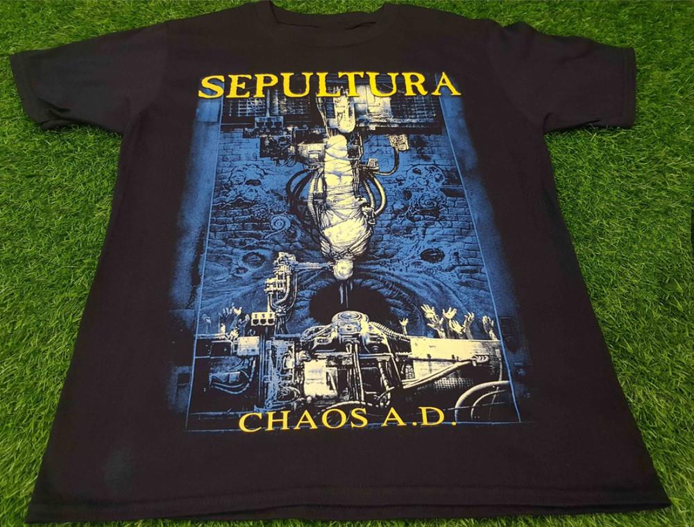Vintage SEPULTURA CHAOS AD Herren Alle Größen T-Shirt Geschenk für Fans T-Shirt Unisex T-Shirt