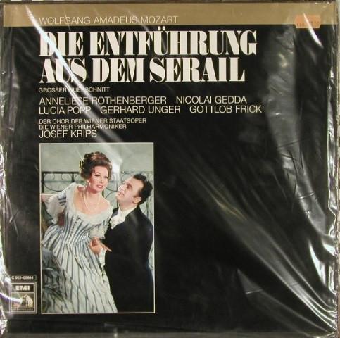 LP Record WOLFGANG AMADEUS MOZART - ANNELIESE - Die Entführung Aus Dem Serail 1C06300844 His Master's Vo Germany Classical Used