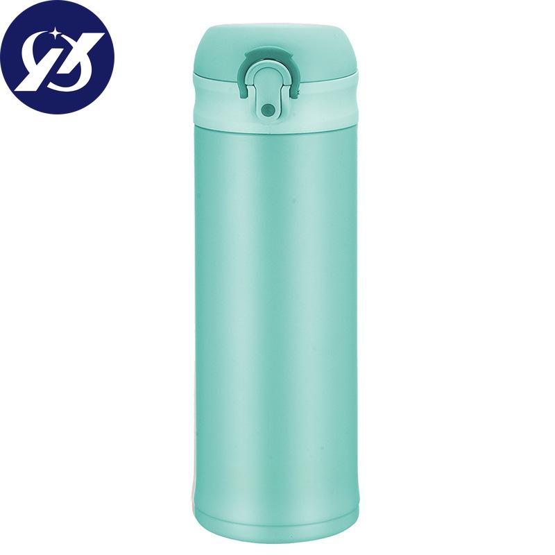 Stainless Steel Mug Simple Lightweight Bounce Cover Portable Straight Cup High Value Water.