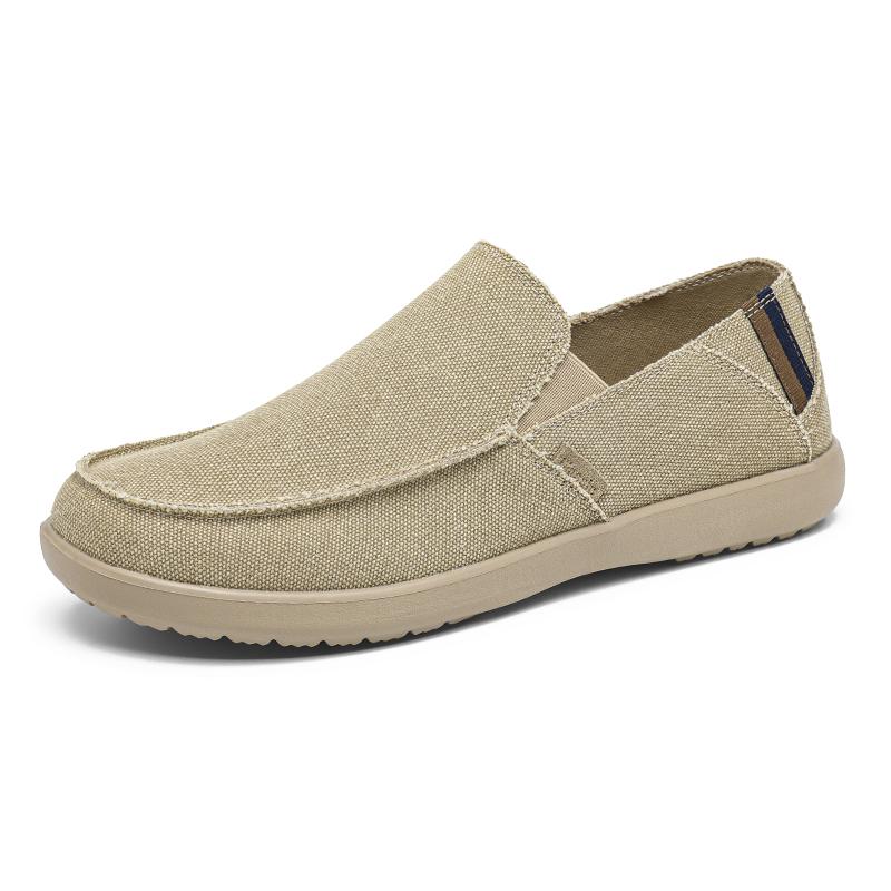 Fashion Leisure Walk Men's Casual Shoes Outdoor Loafers Classic Male Canvas Shoes Lightweight Soft Moccasins Male Slip on Driving Flats