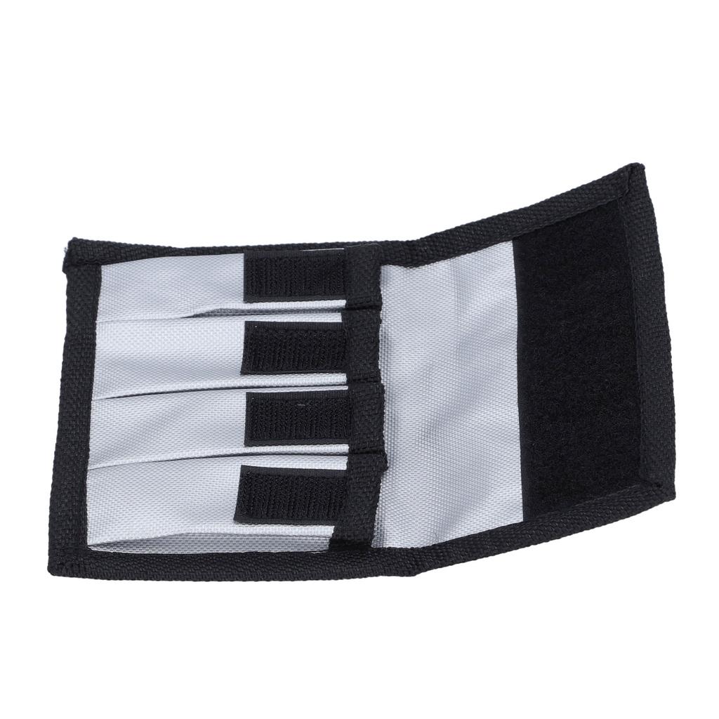 Battery Pouch Case Oxford Fabric 4 Slots Belt Loop Battery Bag Holder for Indoor Outdoor Use
