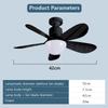 30W LED Deckenventilator mit Beleuchtung Lampe E27 Fernbedienung Moderner Deckenventilator 3 Geschwindigkeiten Einstellbar Kreative Ventilatorlampe für Zuhause