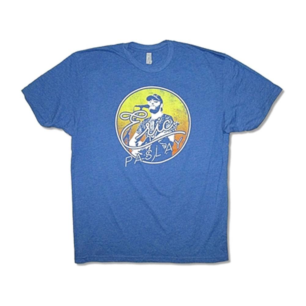 Men s Eric Paslay Live Circle 2015 Tour (Bing-GrBay) T-shirt Medium Blue M