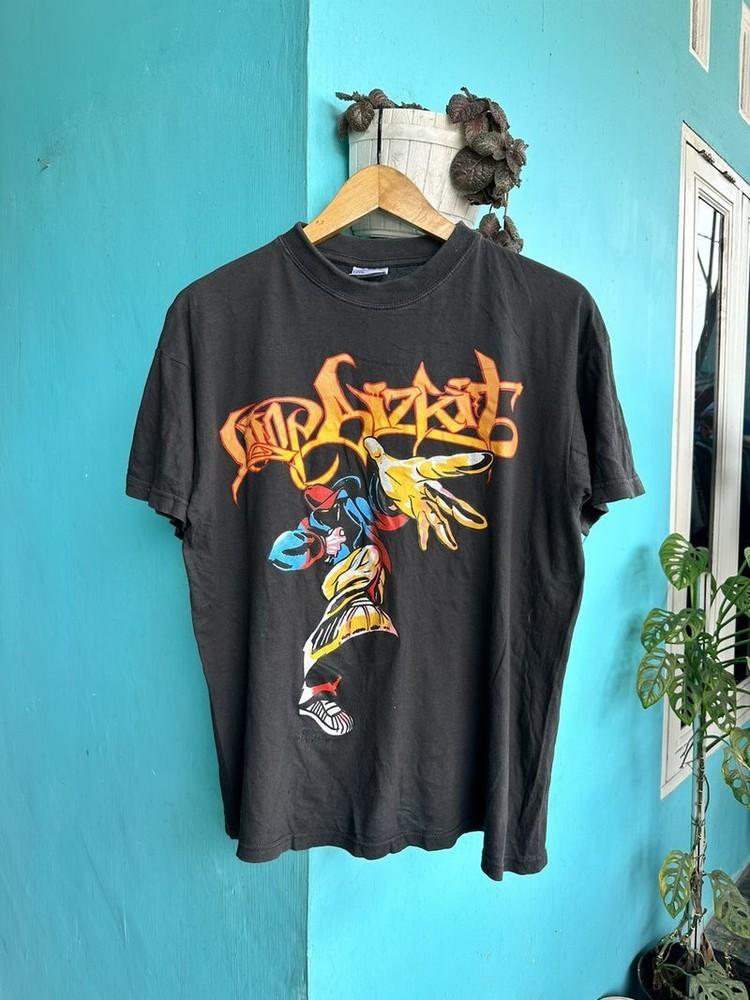 Vintage Limp Bizkit Band Graffiti Print Y2K Unisex TShirt For Men Women KH10237 Unisex T-Shirt XXXXL